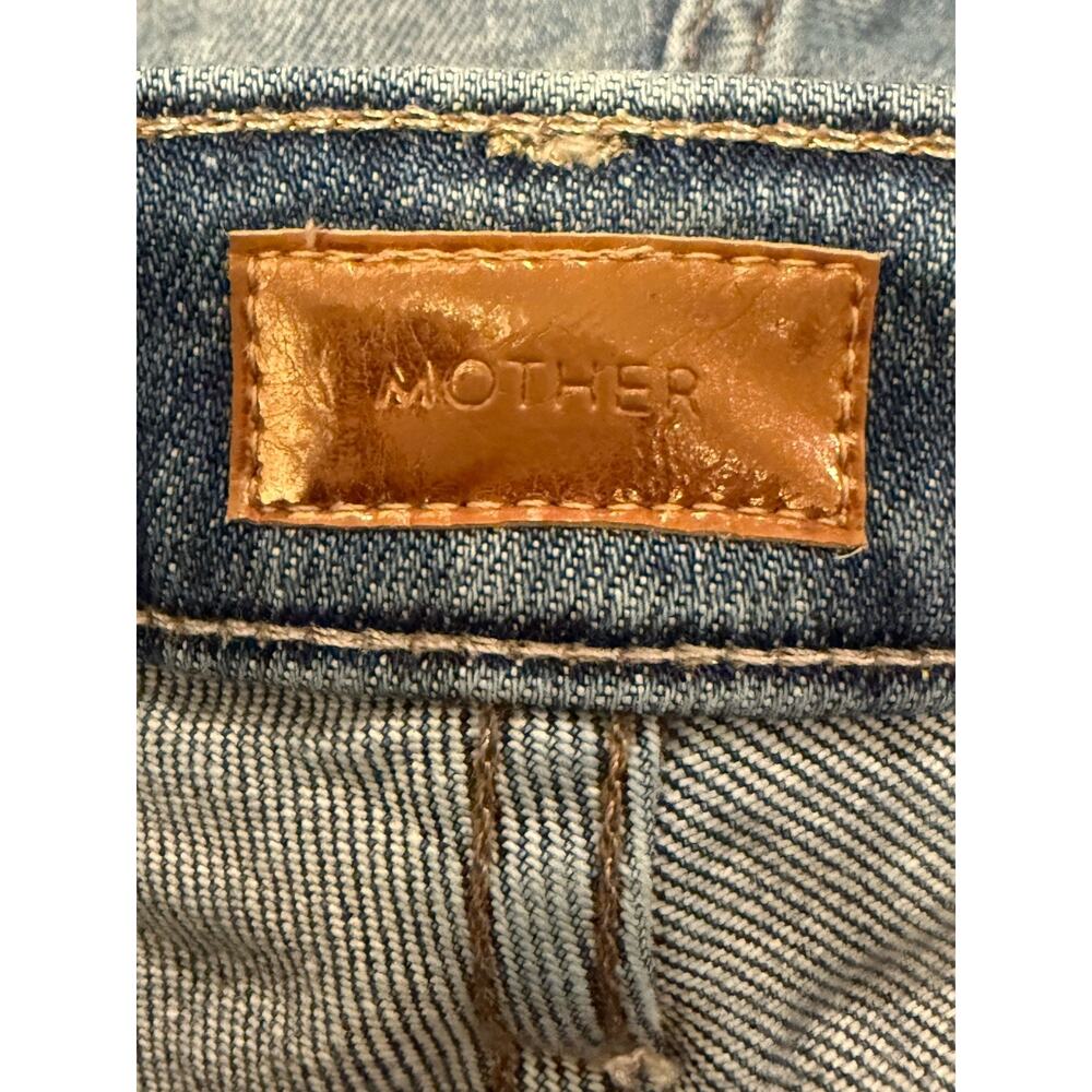 MOTHER The Hustler Roller Wide Leg Ankle Jean in High on the Hog Women’s 27 Blue - Picture 9 of 12